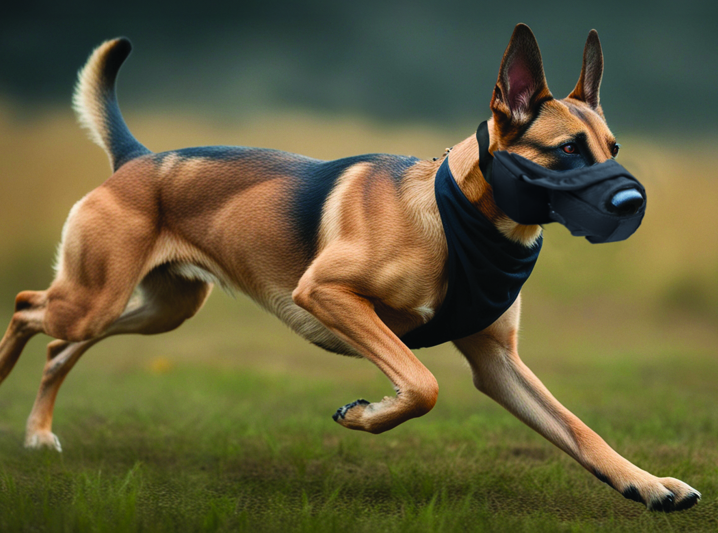 dog with sof-k9 Muzzle tattika